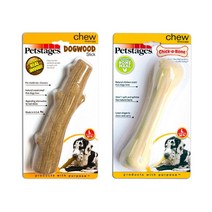 펫스테이지 강아지 장난감 우드스틱 L + 치카본 L, 혼합색상, 1세트