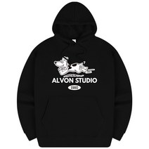 알본 런바둑이 기모 후드티 LIC_0005