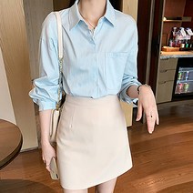레몬소울 빅사이즈 하니티 포켓 카라 셔츠