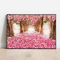 플레이어바웃 DIY 명화 그리기 세트 50 x 40 cm, 꽃 길 (MG015)