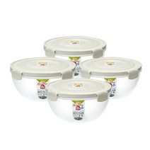 코멕스 아삭하고 신선하게 샐러드 믹싱볼 2.5L 4p, 혼합색상