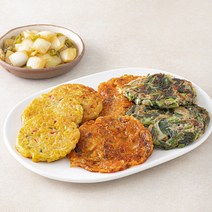 정미경키친 바로만든 삼색모둠전 + 양파청양고추장아찌 세트, 1세트