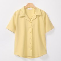 레몬소울 여성용 무무 카라 반팔 셔츠