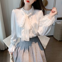 어썸풀 줄렌 리본 블라우스