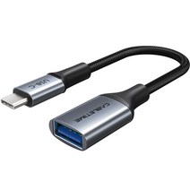 케이블타임 직조 USB 3.1 C타입 to USB 3.0 고속 OTG 케이블 CP60G, 혼합색상, 15cm