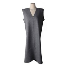 로우 브이넥 레이어드 베스트 롱 원피스 ms9