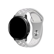 알피나 스포츠 실리콘 밴드 스트랩 20mm, 04 그레이 + 화이트