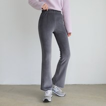 빼빼 여성용 안감 밴딩 골지 부츠컷 레깅스 팬츠