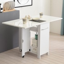 료니퍼니쳐 무피 하이그로시 600 접이식 테이블, 화이트