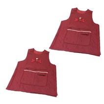 ABM 누빔 방한 앞치마, 레드, 2개