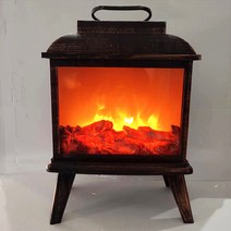 홈마인 불멍 벽난로 무드등, 골드 07 SP-09_1