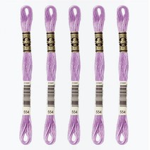 브랜드얀 DMC 자수실 25번 면사 5p, 554번, 8m, 5개