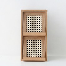 마켓비 BENTAN 미니수납장 2문 세로형 NFM4221RT, 혼합색상