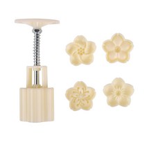 이홈베이킹 월병틀 + 벚꽃 몰드 4종 세트, 1세트