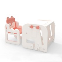 베네베네 엘리 유아자석보드 + 책상 + 의자 세트, 코랄