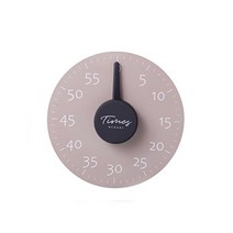 오브앤오브 시계 디자인 타이머, 그레이, 1개