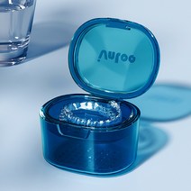 컬라피 틀니 수납 보관 케이스, 블루, 1개