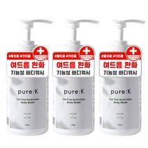 퓨어케이 티트리 아크네 케어 바디워시 라임앤바질향, 500g, 3개