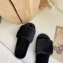 여성용 부드러운 패션 털 슬리퍼