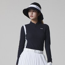 볼빅 여성용 골프 허니콤 반집업 긴팔 티셔츠 VLTSL304
