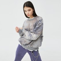 앤커버 타이포 로고 타이다이 스웨트셔츠