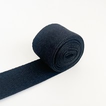 순면 웨이빙끈 35mm x 90cm, 10개, 블랙