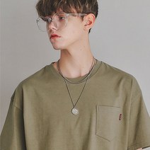카멜워크 워시 포켓 반팔 티셔츠