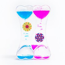 아트조이 오일멍 물멍 모션버블러 워터볼, 하트 일루전 타이머 블루핑크