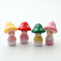 포레스 테라리움 미니어처 버섯요정 4종 세트, 1세트