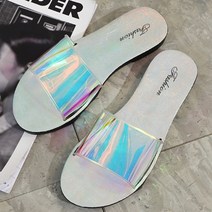 스타여성용 홀로그램 펄 슬리퍼