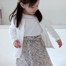 미니달콩 아동용 세로 골지 가디건