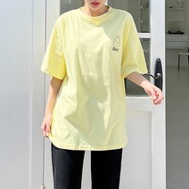 토마토팩토리 여성용 고스트 반팔 티셔츠