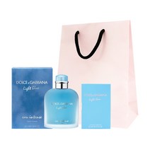 돌체앤가바나 라이트 블루 뿌르 옴므 오 인텐스 EDP 50ml + 스틱 향수 랜덤발송 + 쇼핑백, 1세트