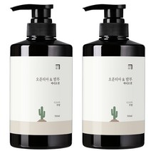 살림백서 오푼티아 & 밤부 대용량 바디로션, 2개, 500ml