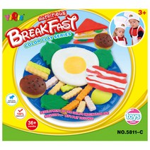 하늘썬별 맛있는 아침 만들기 도우 점토놀이 yiqis5811c, 1kg, 랜덤발송