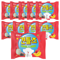 개기월식 강아지 견틀즈 골라먹는 4가지 과일맛 80g, 10개, 라즈베리 + 바나나 + 멜론 + 블루베리 혼합맛