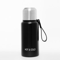 핫 앤 콜드 듀얼 진공 보온병, 블랙, 500ml