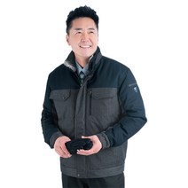 삼성라코스 추동점퍼 작업 근무복 RC-822, 투톤 네이비
