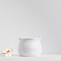 에나수 세렌디 화분 분갈이 홈데코 오브제 TC052, 화이트