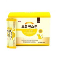 38.5 고양이 면역강화 락토페린 엘라이신 타우린 함유 프리미엄 초유 한스푼 포캣 영양제 스틱 2g x 60p, 1개