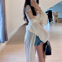 썸머 니트 롱 가디건 lkf069