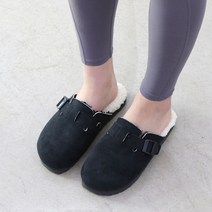 여성용 크런치 털슬리퍼