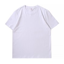 남성용 마켓 A 무지 심플 반팔 티셔츠