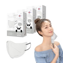 아이바나리 에어 황사 방역용 마스크 소형 L KF94, 10개입, 3개, SOFT GRAY