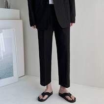 머시따 남성용 린넨10부 와이드 팬츠