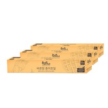 행복한부엉이가족 바른맘 종이호일 롤타입 30cm x 20m, 3개