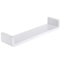 살림을더하다 무타공 부착식 조립 욕실선반대 라지, 화이트, 1개
