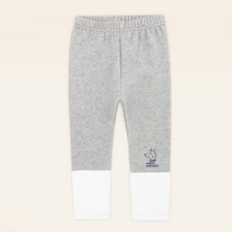 몰리멜리 아동용 투톤 배색 융기모 레깅스