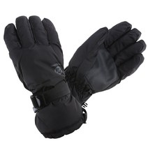 잭케빈 남성용 스마트터치 스키장갑 JKDG-602, 블랙