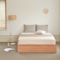 퍼리든 엘릭코 무헤드 3단 서랍 침대프레임 방문설치, 오크